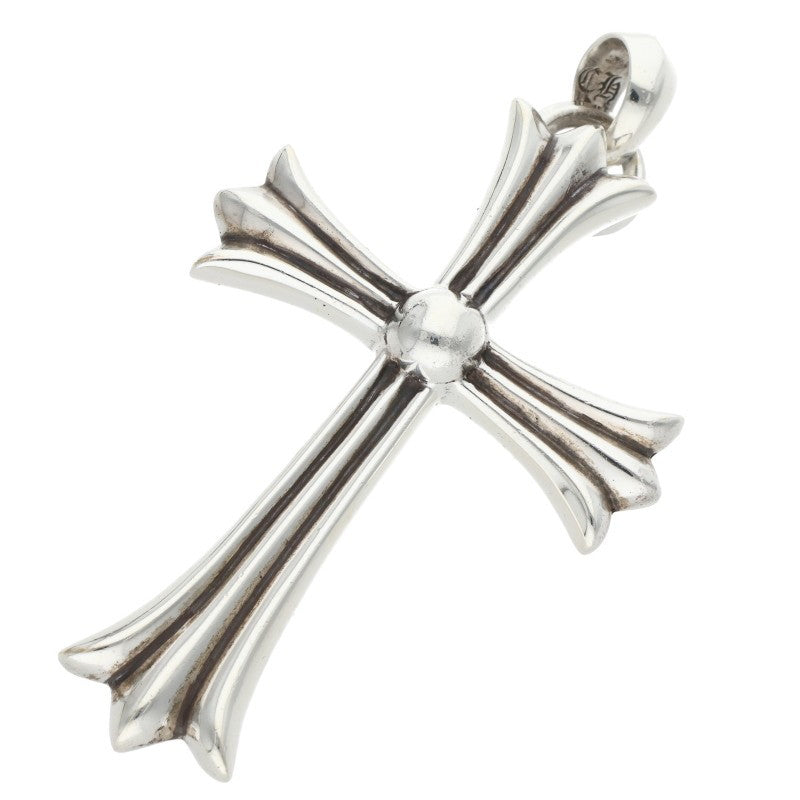 Chrome Hearts Large CH Cross W Bale Silver Pendant