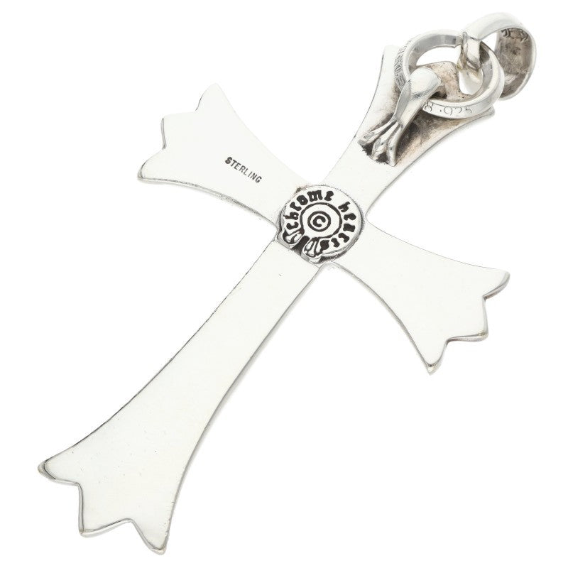 Chrome Hearts Large CH Cross W Bale Silver Pendant