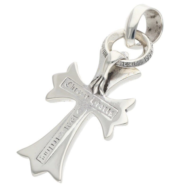 Chrome Hearts Small CH Cross W Bail Silver Necklace Pendant