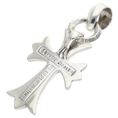 Chrome Hearts Small CH Cross W Bail Silver Necklace Pendant