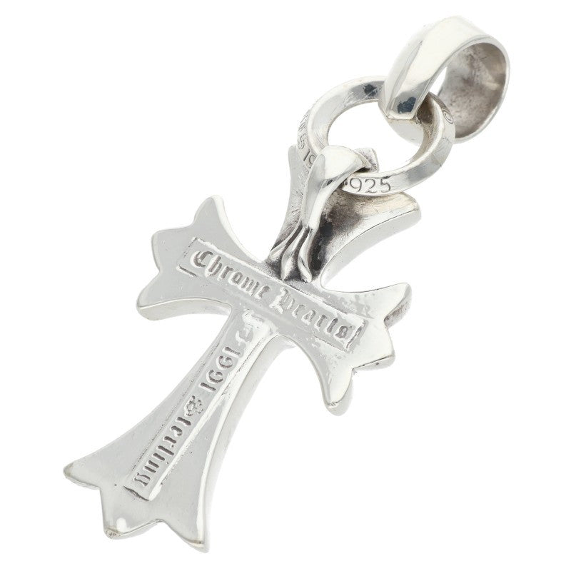 Chrome Hearts Small CH Cross W Bail Silver Necklace Pendant