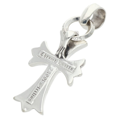 Chrome Hearts Small CH Cross W Bail Silver Necklace Pendant