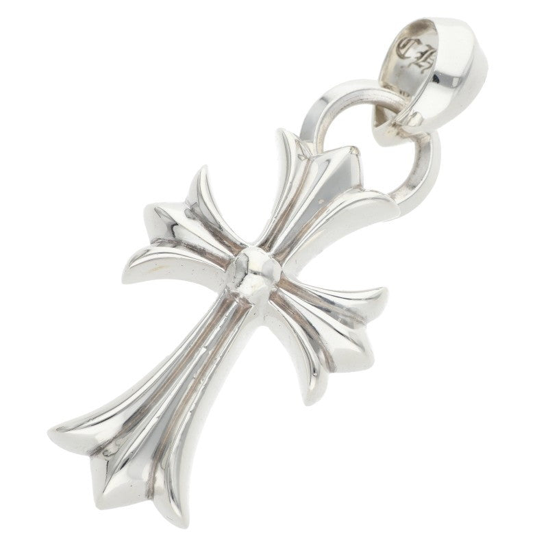 Chrome Hearts Small CH Cross W Bale Silver Pendant