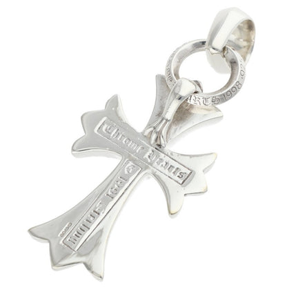 Chrome Hearts Small CH Cross W Bale Silver Pendant
