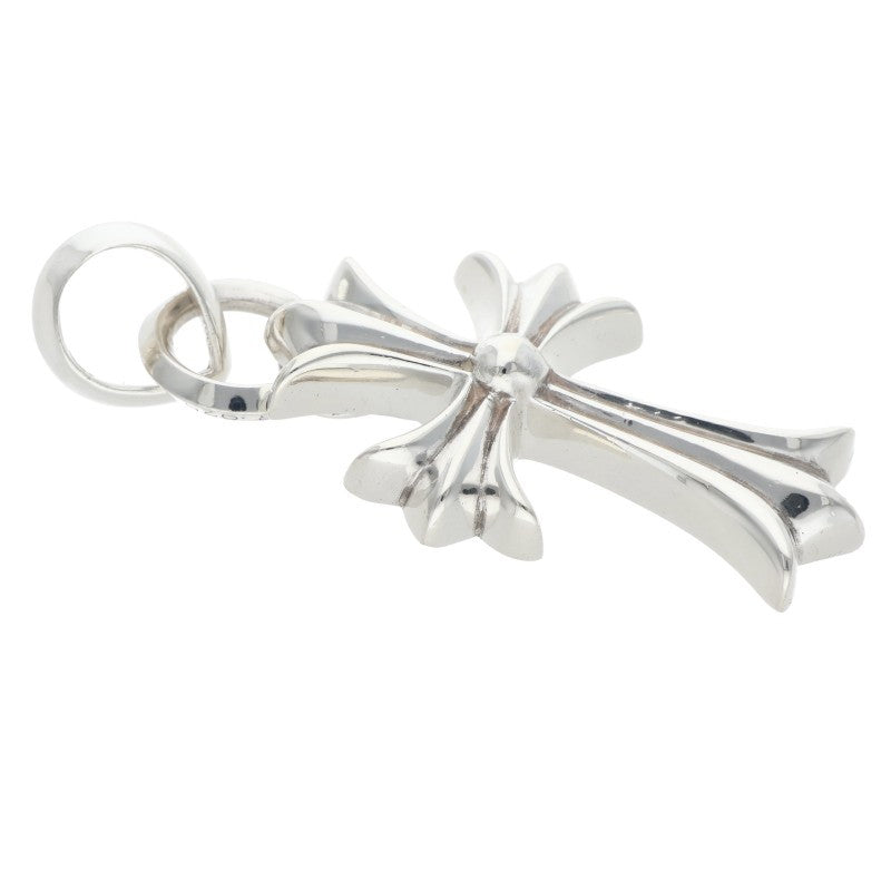Chrome Hearts Small CH Cross W Bale Silver Pendant
