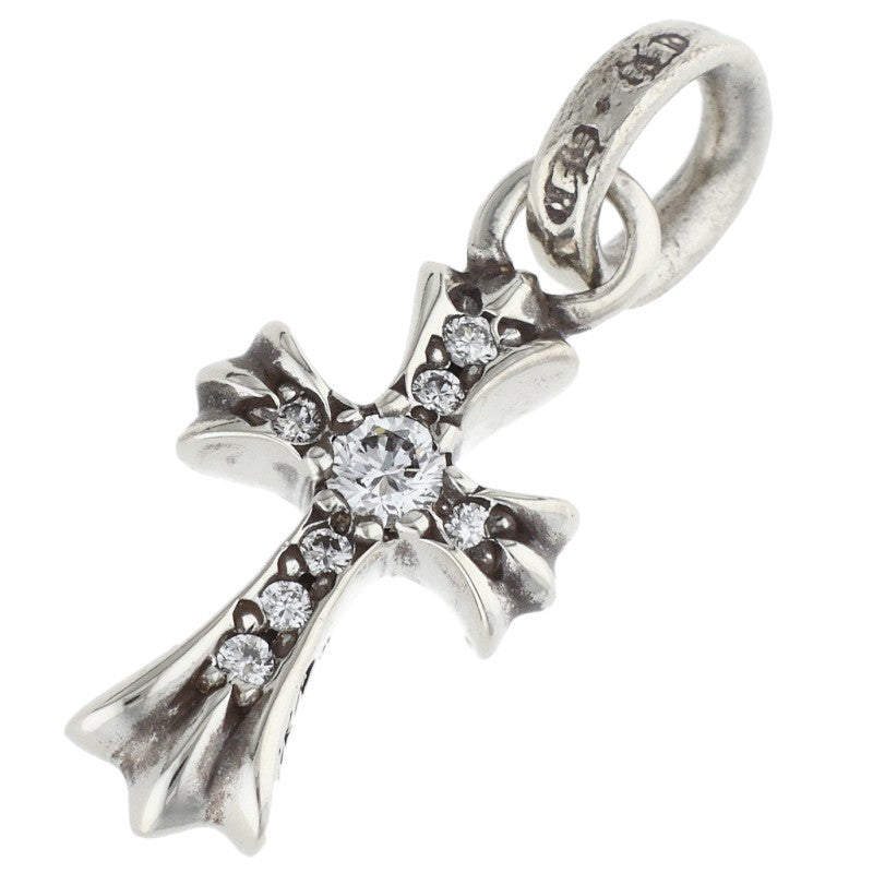 Chrome Hearts Pave Diamond Baby Fat Charm Necklace