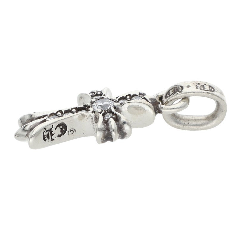Chrome Hearts Pave Diamond Baby Fat Charm Necklace