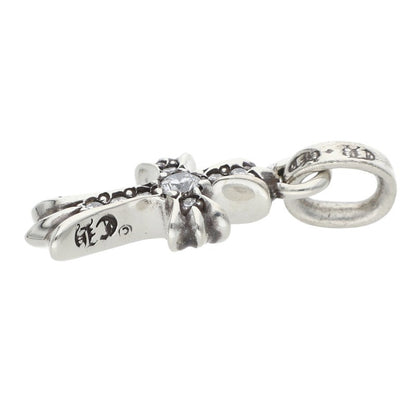 Chrome Hearts Pave Diamond Baby Fat Charm Necklace