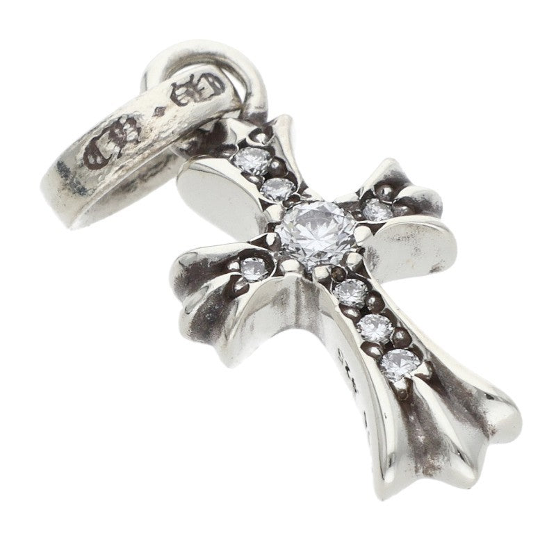 Chrome Hearts Pave Diamond Baby Fat Charm Necklace
