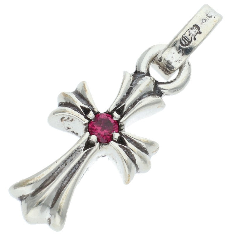 Chrome Hearts CRS BBYFAT 1 Ruby Charm Silver Pendant