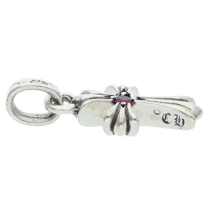 Chrome Hearts CRS BBYFAT 1 Ruby Charm Silver Pendant