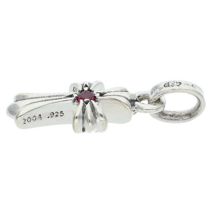 Chrome Hearts CRS BBYFAT 1 Ruby Charm Silver Pendant