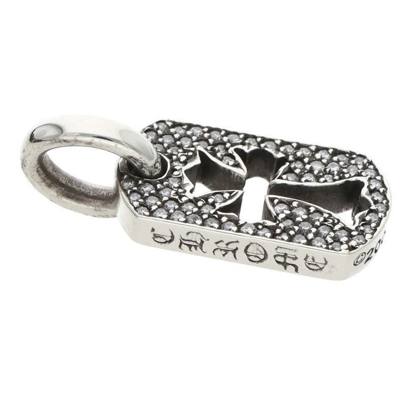 Chrome Hearts DT TNY CO CRS P D Pave Diamond Charm Silver