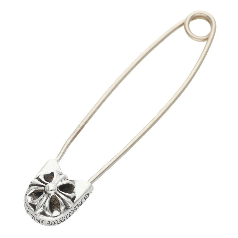 Chrome Hearts Large Safety Pin Silver Necklace Top