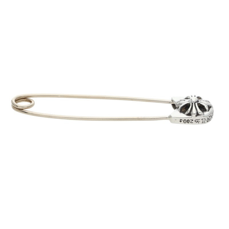 Chrome Hearts Large Safety Pin Silver Necklace Top