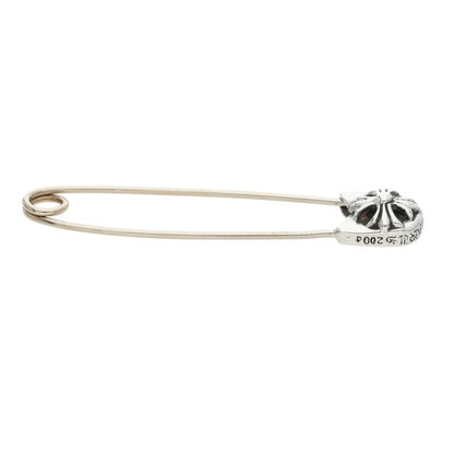 Chrome Hearts Large Safety Pin Silver Necklace Top