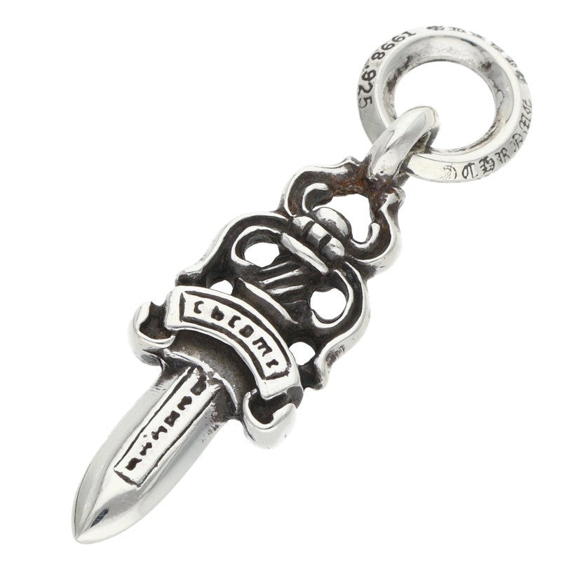 Chrome Hearts #5 Dagger Silver Pendant Necklace