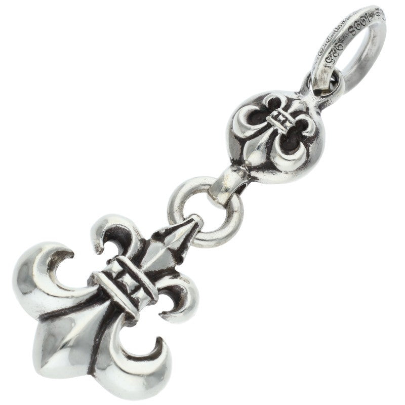 Chrome Hearts 1BALL BS FLEUR Silver Necklace
