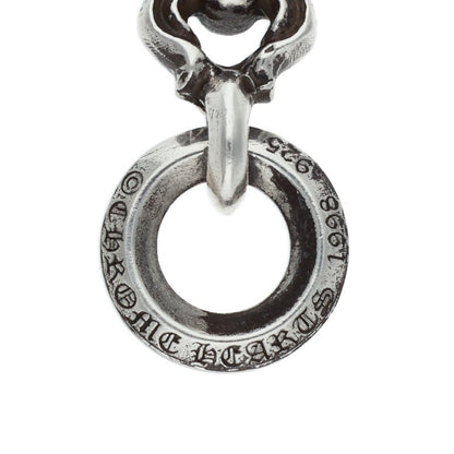 Chrome Hearts Silver #5 Dagger Charm Necklace