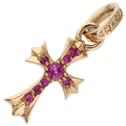 Chrome Hearts 22K Babyfat Pave Pink Sapphire Charm
