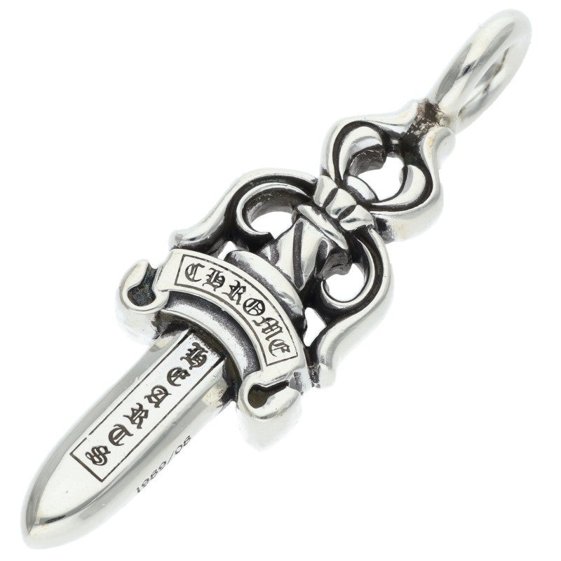 Chrome Hearts Double Dagger Silver Pendant