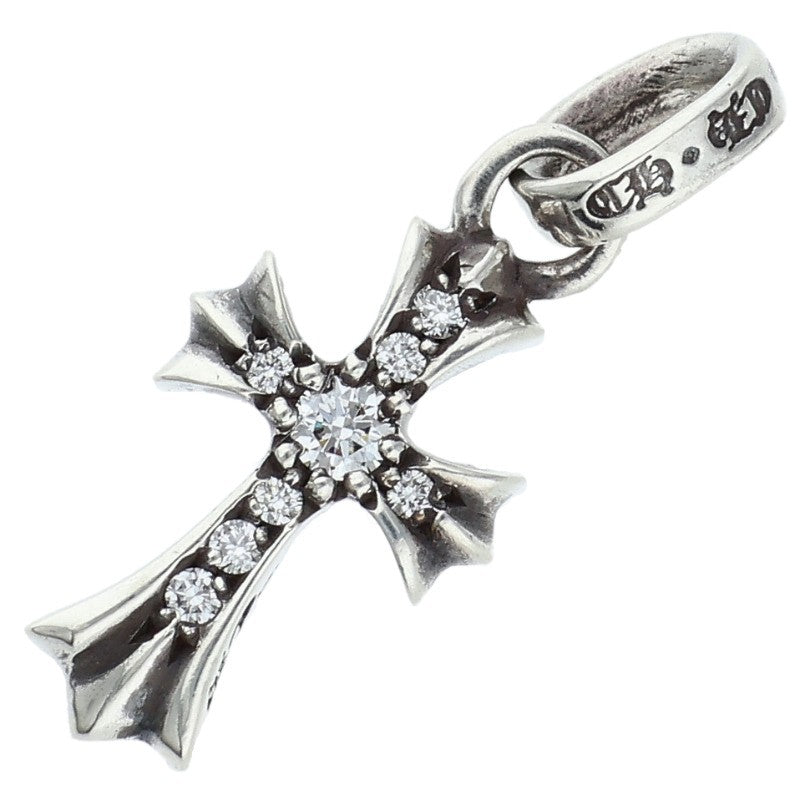 Chrome Hearts Babyfat Pave Diamond Silver Charm