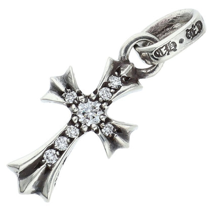 Chrome Hearts Babyfat Pave Diamond Silver Charm