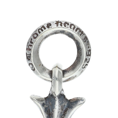 Chrome Hearts Old Tiny CH Cross Silver Charm Necklace