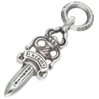 Chrome Hearts #5DAGGER P D Silver Pave Diamond Charm