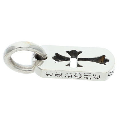 Chrome Hearts DT TNY CO CRS Tiny Cutout Cross Dog Tag Silver