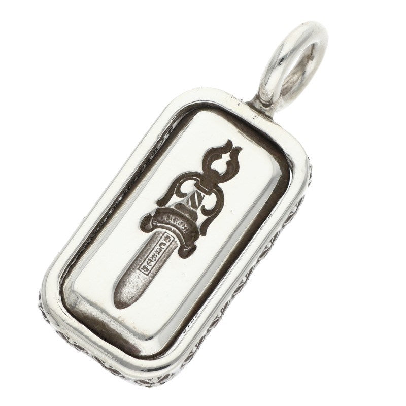 Chrome Hearts Flip CH Cross Dagger Silver Pendant