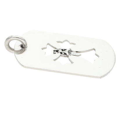Chrome Hearts D TAG LRG CROSS DAGG Necklace Silver