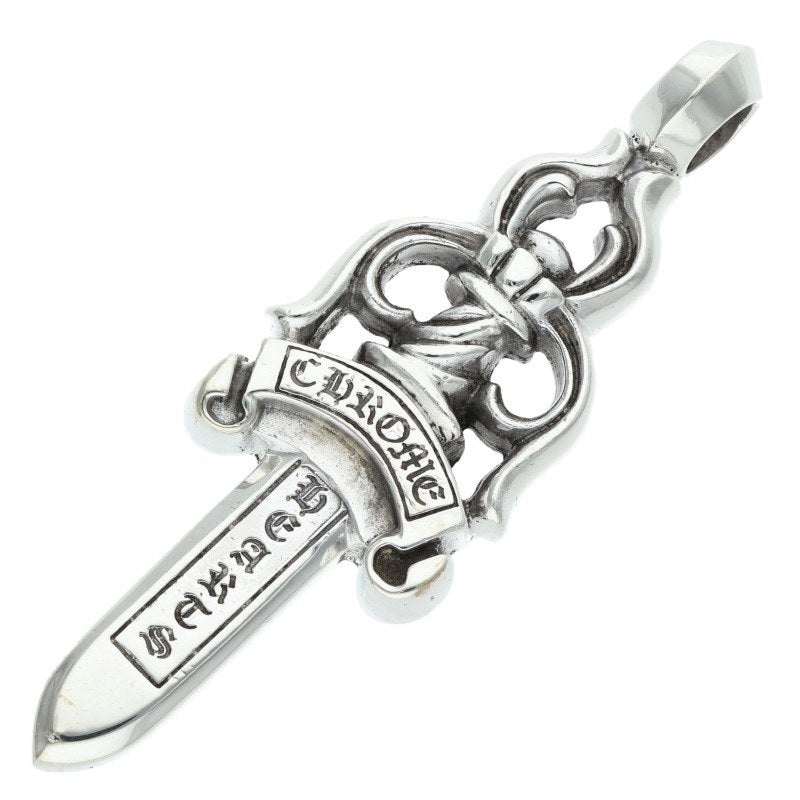 Chrome Hearts Large Dagger Silver Necklace