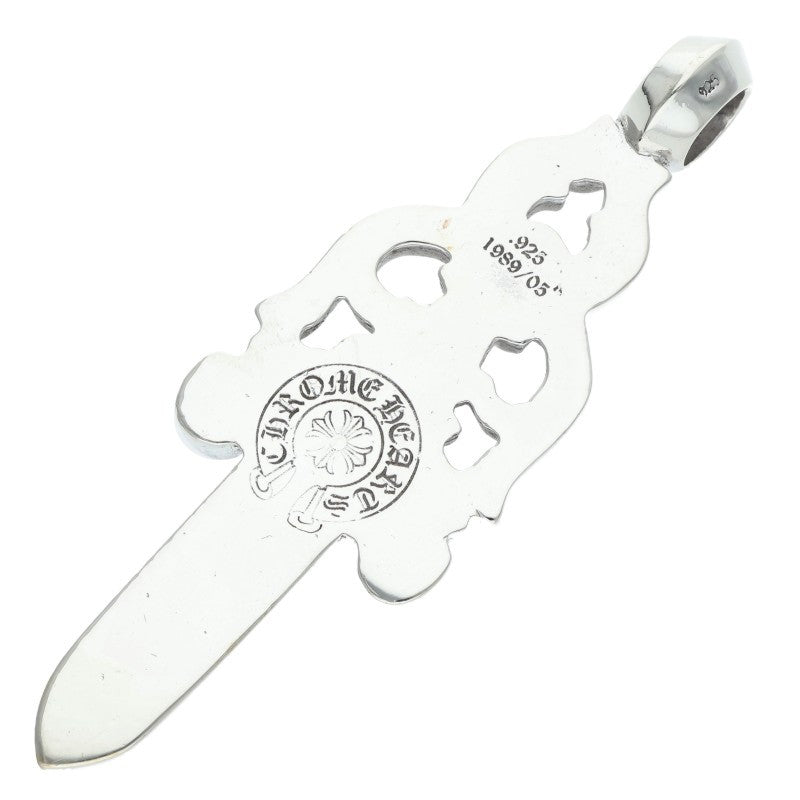 Chrome Hearts Large Dagger Silver Necklace
