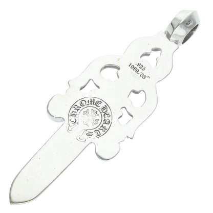 Chrome Hearts Large Dagger Silver Necklace