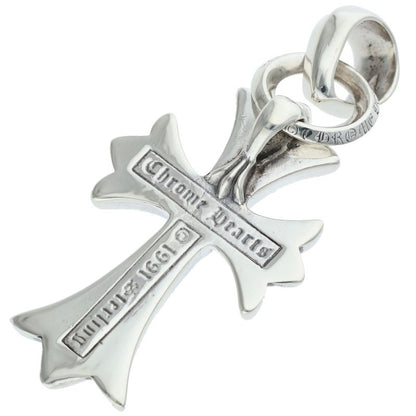 Chrome Hearts Small CH Cross W Bale Silver Pendant