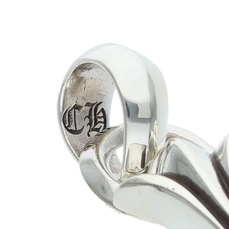 Chrome Hearts Small CH Cross W Bale Silver Pendant