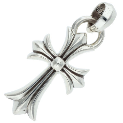 Chrome Hearts Small CH Cross w/ Bale Sterling Necklace Top