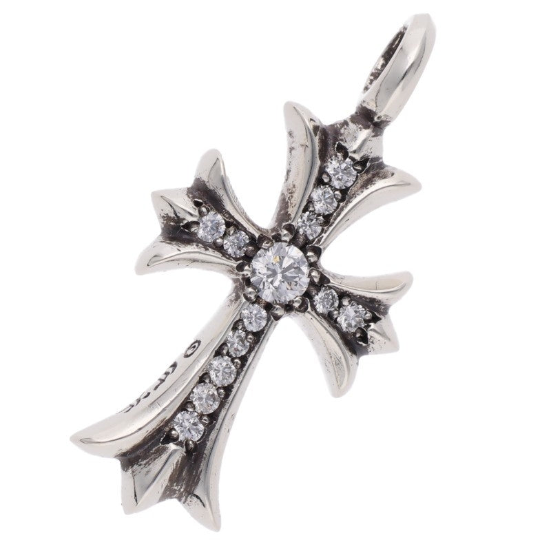 Chrome Hearts Tiny Fat Cross Pave Diamond Pendant