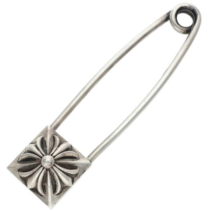 Chrome Hearts XL Safety Pin Sterling Silver Necklace Top