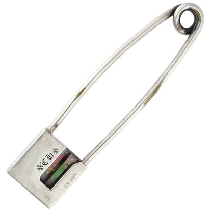 Chrome Hearts XL Safety Pin Sterling Silver Necklace Top
