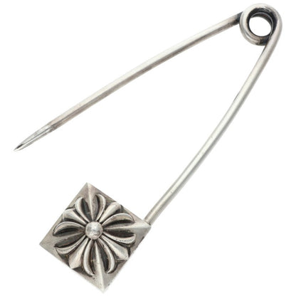 Chrome Hearts XL Safety Pin Sterling Silver Necklace Top