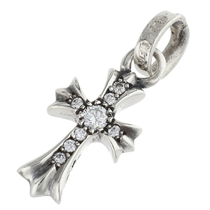 Chrome Hearts Babyfat Pave Diamond Charm Necklace