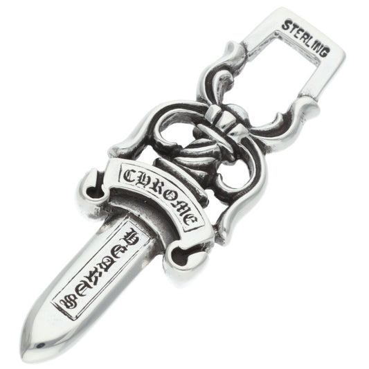 Chrome Hearts #10 Dagger Silver Pendant Necklace