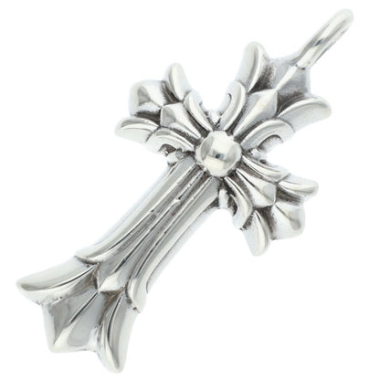 Chrome Hearts DBL CH CRS Double Cross Silver Pendant