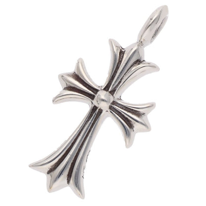 Chrome Hearts Silver Tiny Fat Cross Pave Diamond Multi