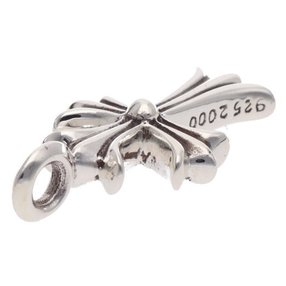 Chrome Hearts Silver Tiny Fat Cross Pave Diamond Multi