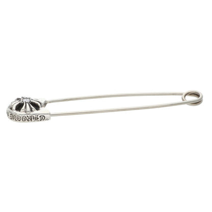 Chrome Hearts Large Safety Pin 1-Diamond Silver Multi
