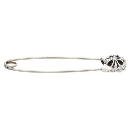 Chrome Hearts Large Safety Pin 1-Diamond Silver Multi
