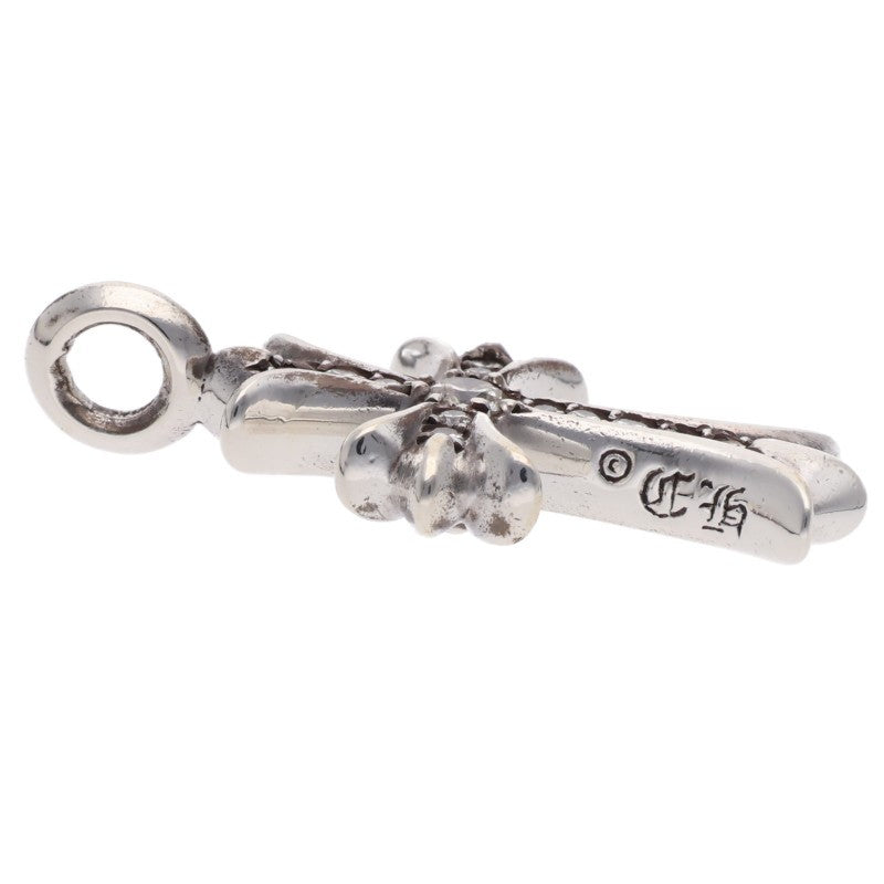 Chrome Hearts Tiny Fat Cross Pave Diamond Necklace